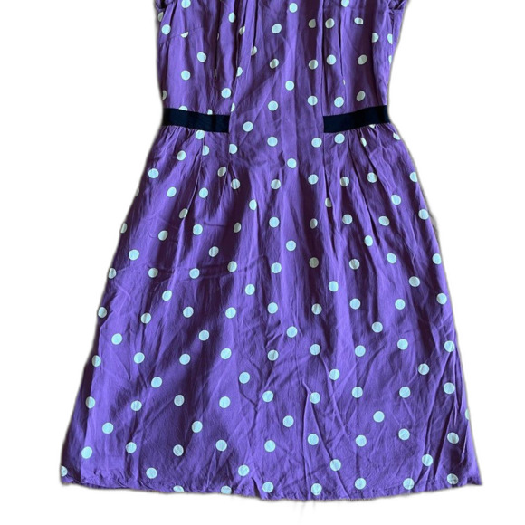 Boden Purple Polka Dot Dress - Picture 3 of 10
